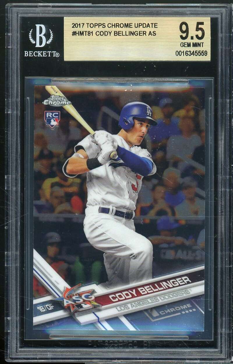 Cody Bellinger Rookie Card 2017 Topps Chrome Update #HMT81 BGS 9.5 Image 1