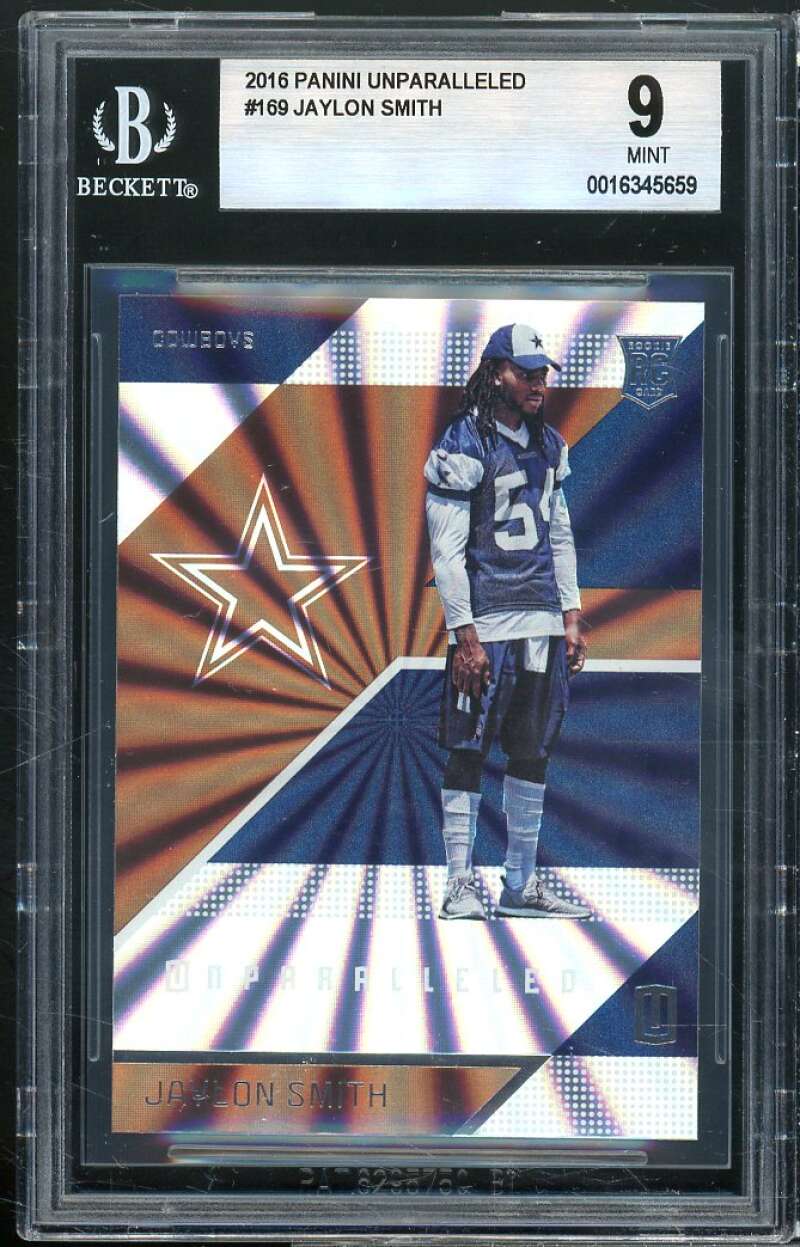 Jaylon Smith Rookie Card 2016 Panini Unparalleled #169 BGS 9 Image 1