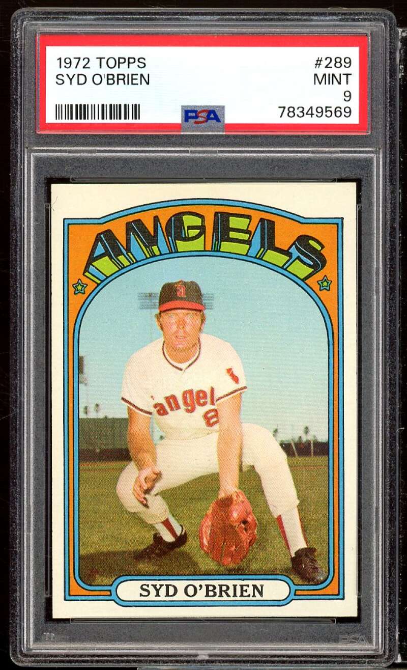 Syd O'Brien Card 1972 Topps #289 PSA 9 Image 1