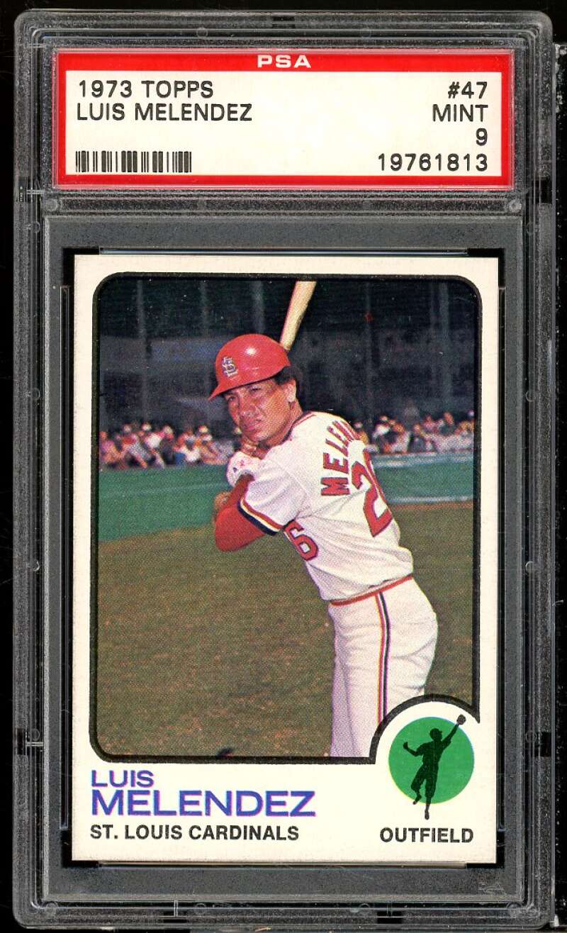 Luis Melendez Card 1973 Topps #47 PSA 9 Image 1