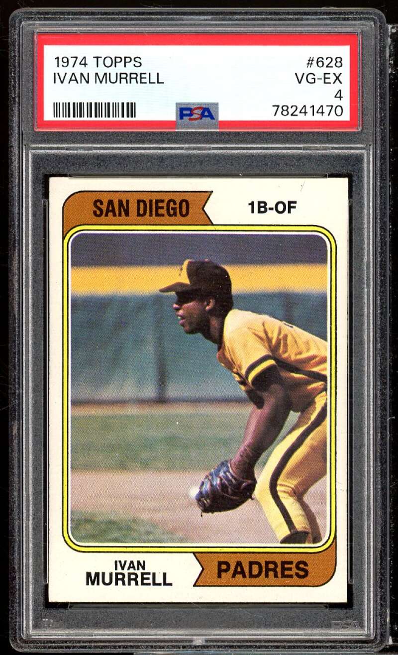 Ivan Murrell Card 1974 Topps #628 PSA 4 Image 1