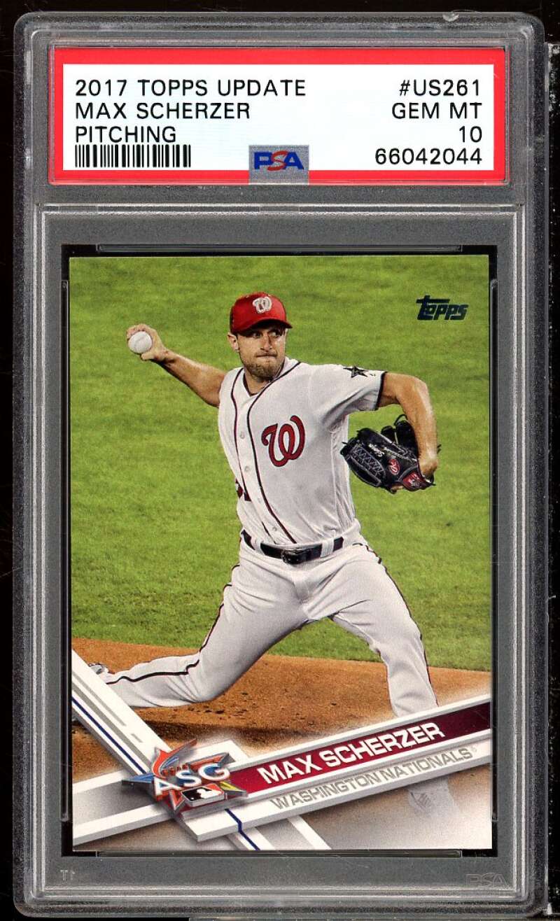 Max Scherzer Card 2017 Topps Update #US261 PSA 10 Image 1