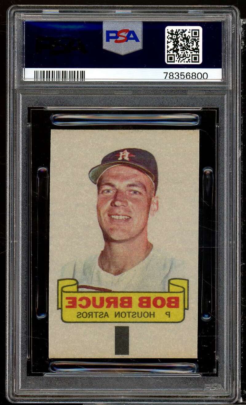 Bob Bruce Card 1966 Topps Rub-Offs #nno PSA 4 Image 2