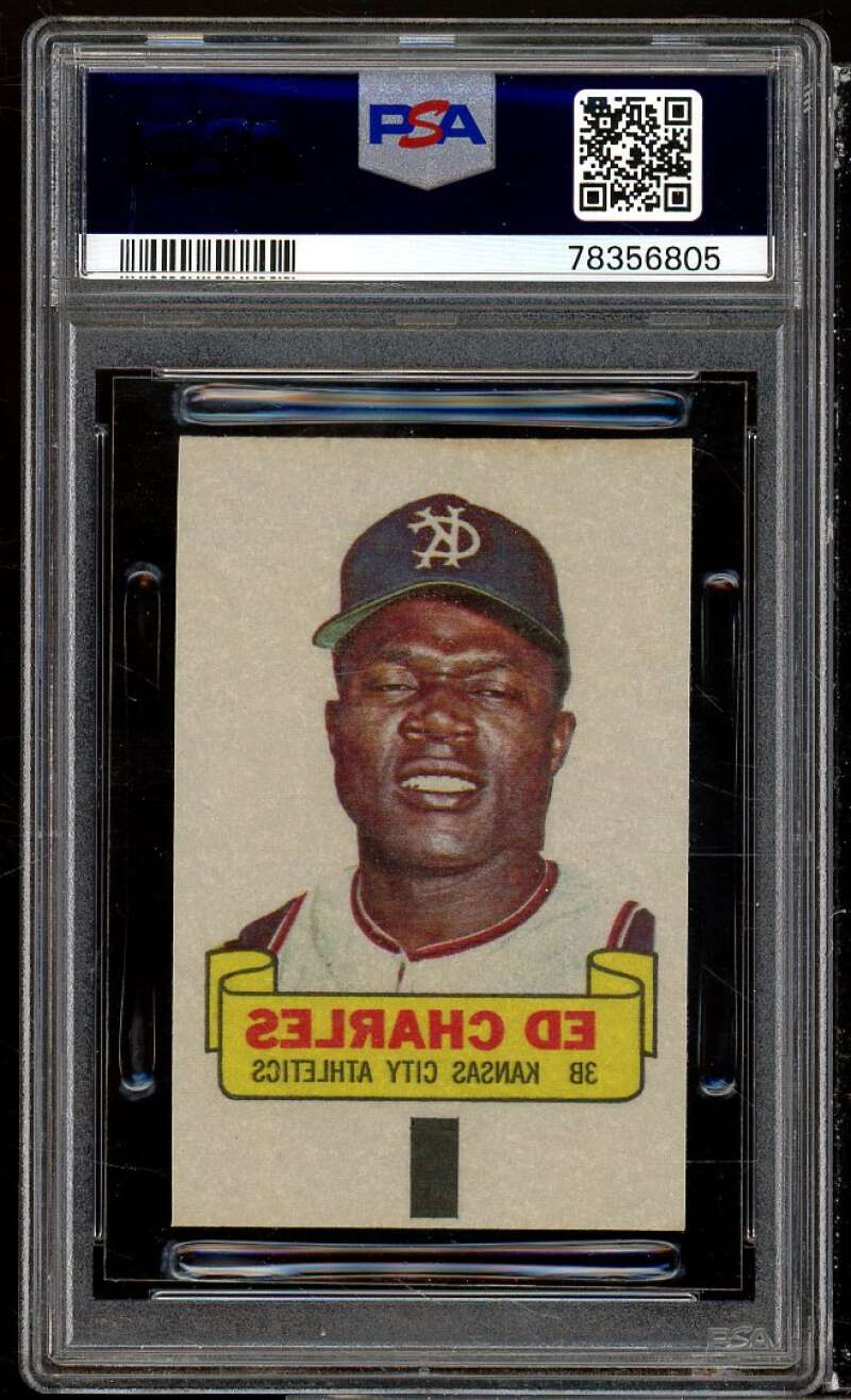 Ed Charles Card 1966 Topps Rub-Offs #nno PSA 4 Image 2