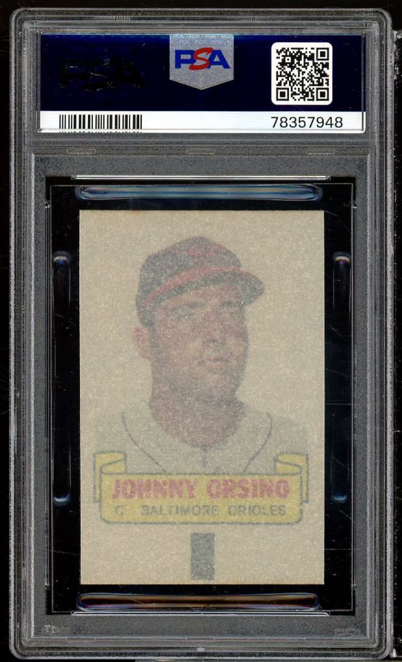 Johnny Orsino Card 1966 Topps Rub-Offs #nno PSA 5 Image 2