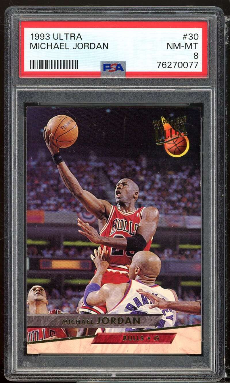 Michael Jordan Card 1993-94 Ultra #30 PSA 8 Image 1