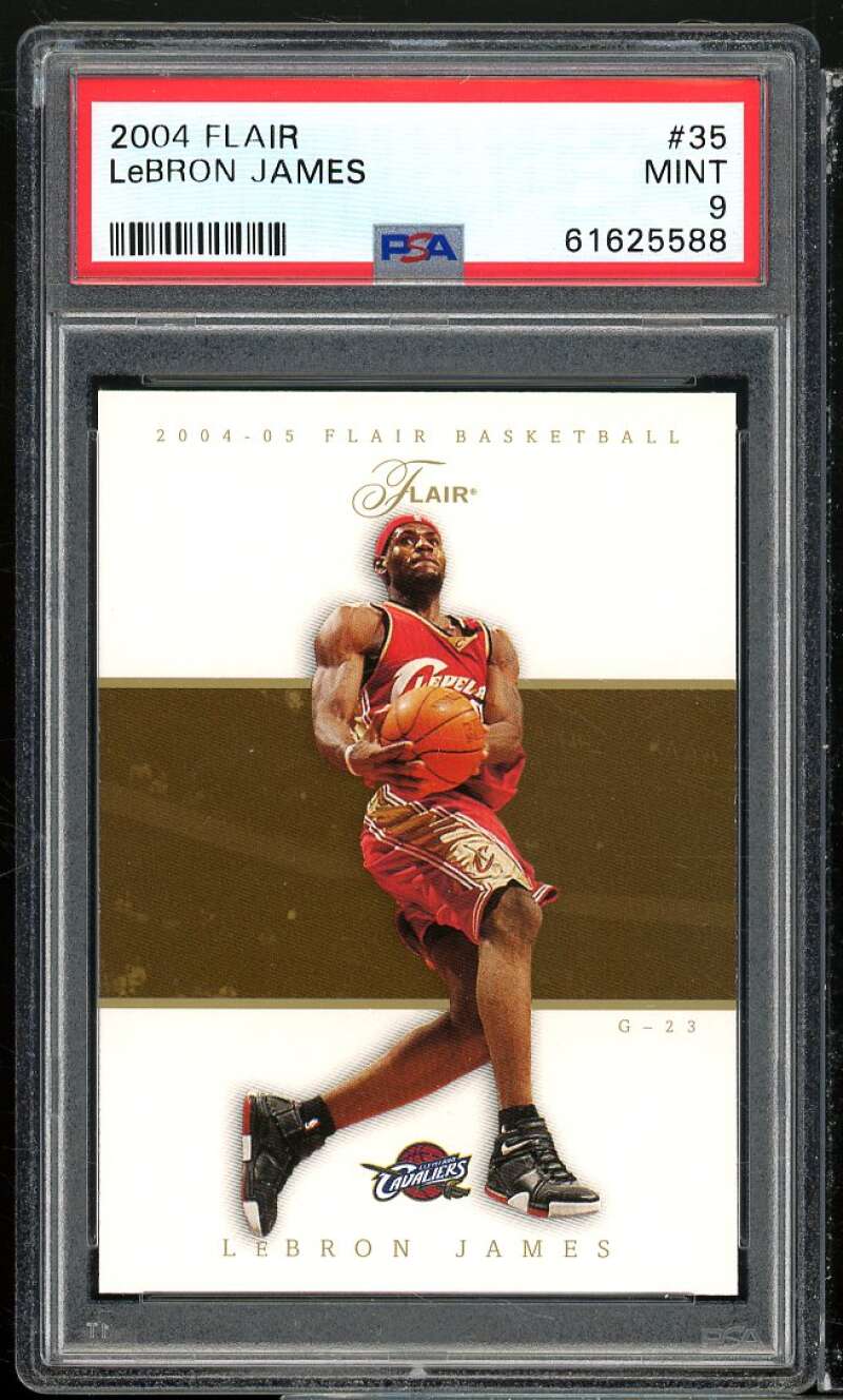 LeBron James Card 2004-05 Flair #35 PSA 9 Image 1