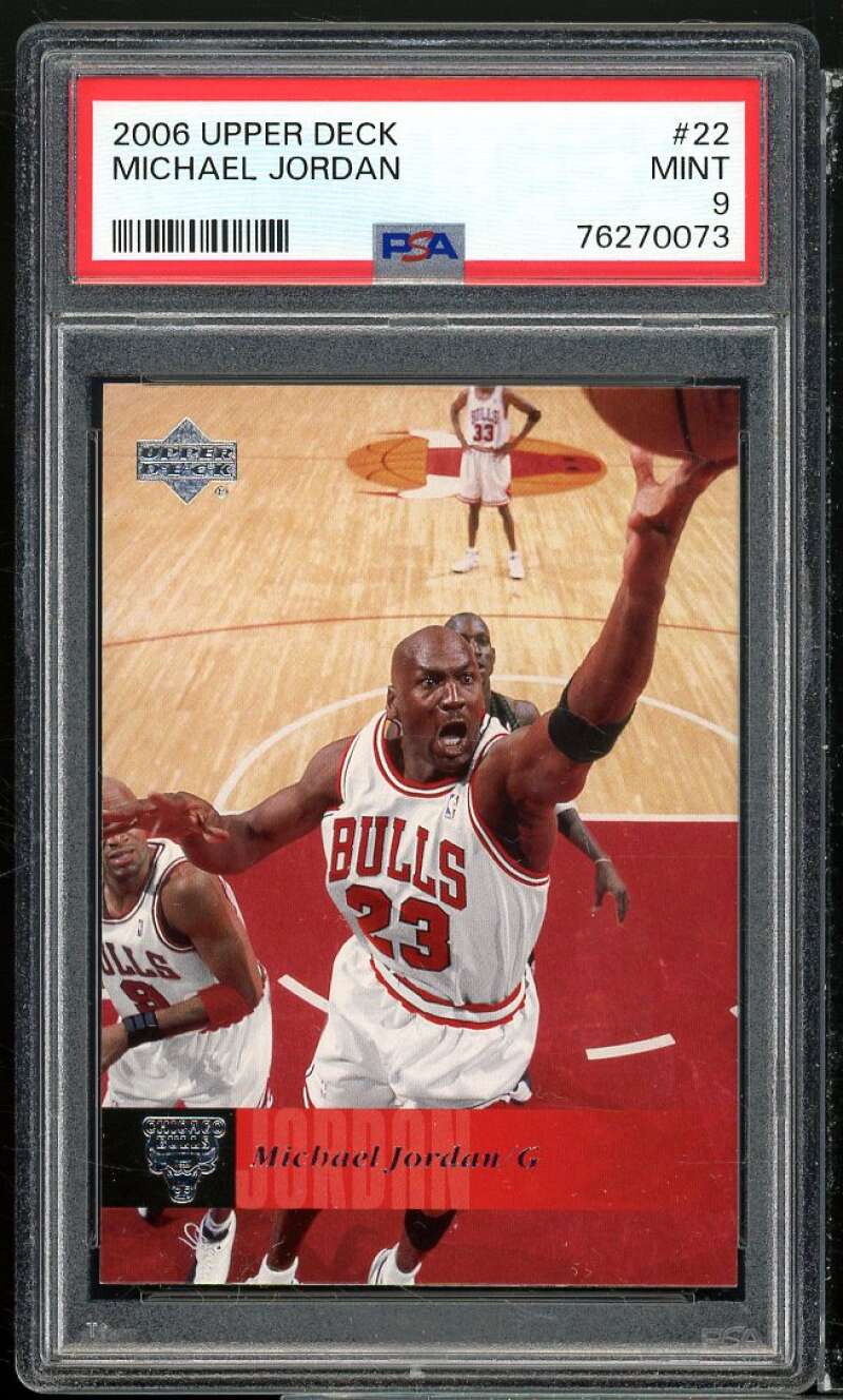 Michael Jordan Card 2006-07 Upper Deck #22 PSA 9 Image 1