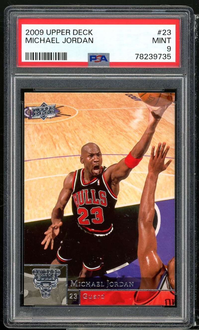 Michael Jordan Card 2009-10 Upper Deck #23 PSA 9 Image 1