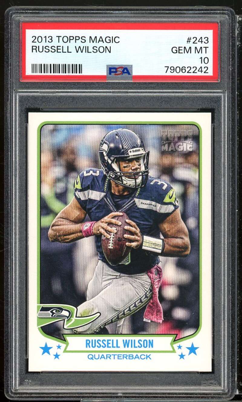 Russell Wilson Card 2013 Topps Magic #243 PSA 10 Image 1