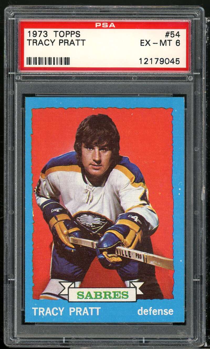 Tracy Pratt Card 1973-74 Topps #54 PSA 6 Image 1