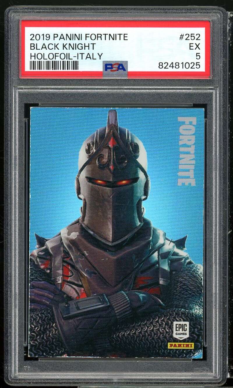 Black Knight 2019 Panini Fortnite Italy Holofoil #252 PSA 5 Image 1