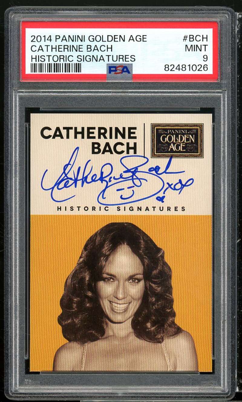 Chatherine Bach Card 2014 Panini Golden Age Historic Signatures #bch PSA 9 Image 1