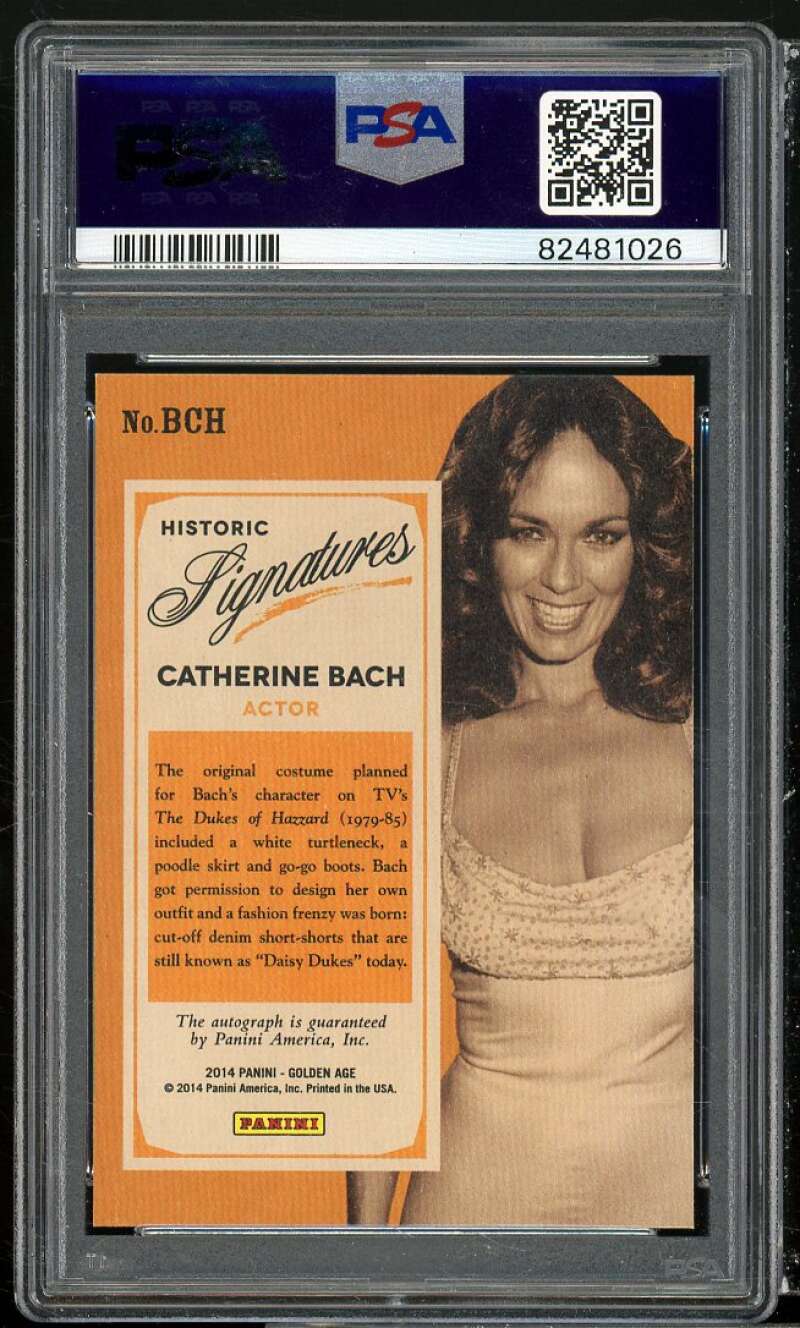 Chatherine Bach Card 2014 Panini Golden Age Historic Signatures #bch PSA 9 Image 2