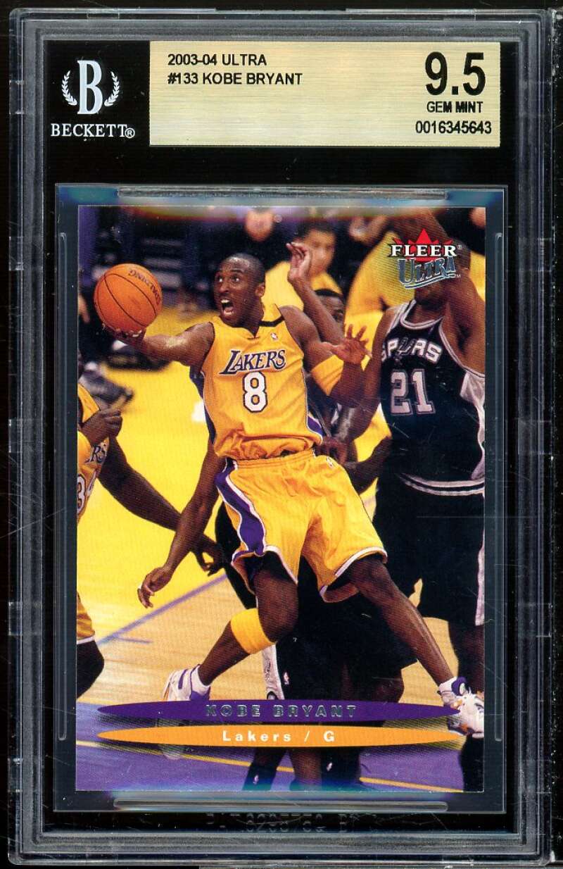 Kobe Bryant Card 2003-04 Ultra #133 (pop 1) BGS 9.5 Image 1