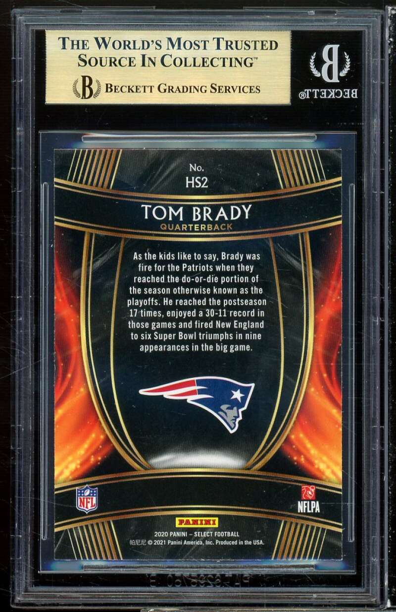 Tom Brady Card 2020 Select Hot Stars #2 BGS 9.5 Image 2