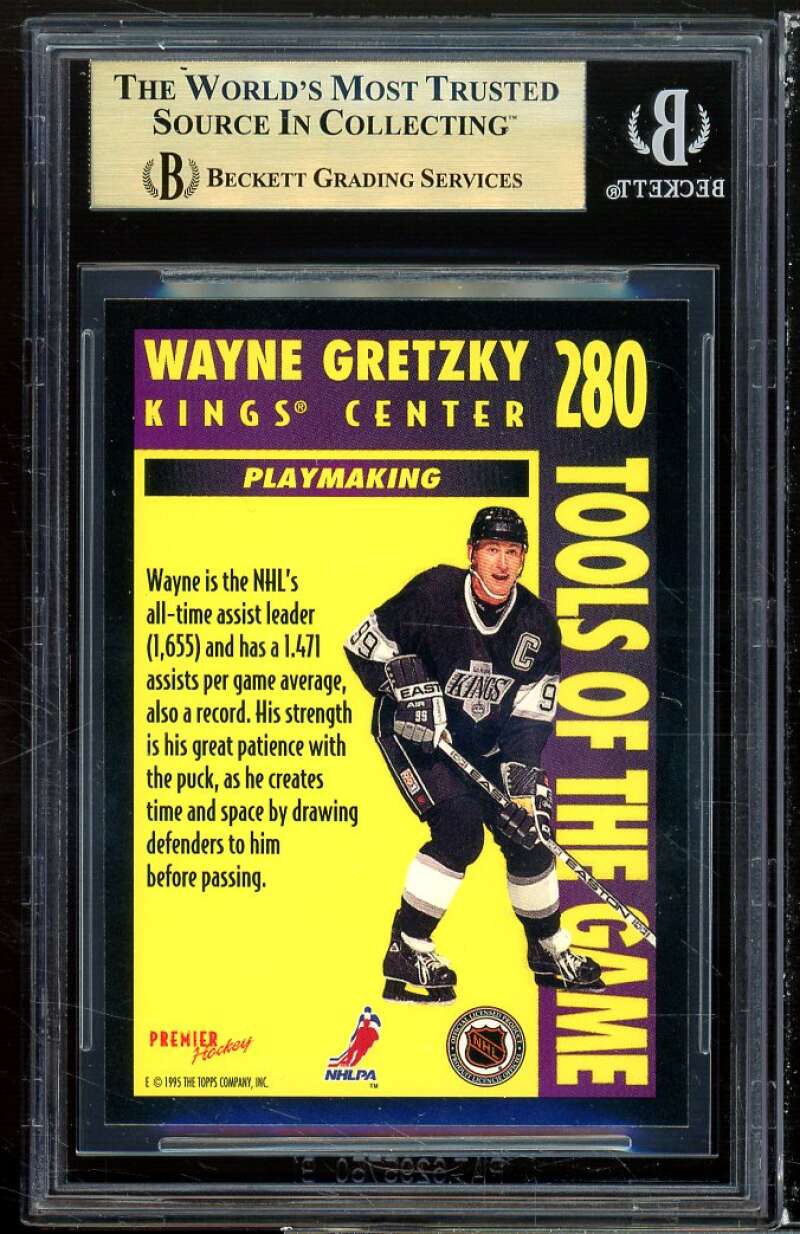 Wayne Gretzky Card 1994-95 Tops/OPC Premier #280 (pop 2) BGS 9.5 Image 2