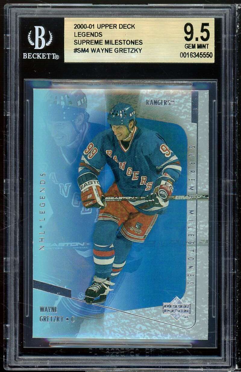 Wayne Gretzky 2000-01 Upper Deck Legends Supreme Milestones #SM1 (pop 2) BGS 9.5 Image 1