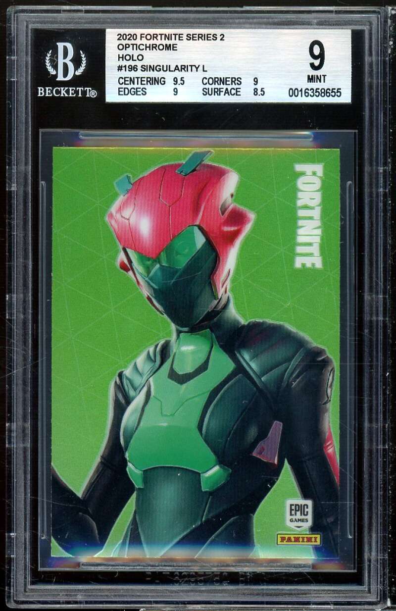 Singularity L Card 2020 Fortnite Series 2 USA Optichrome Holo #196 BGS 9 Image 1