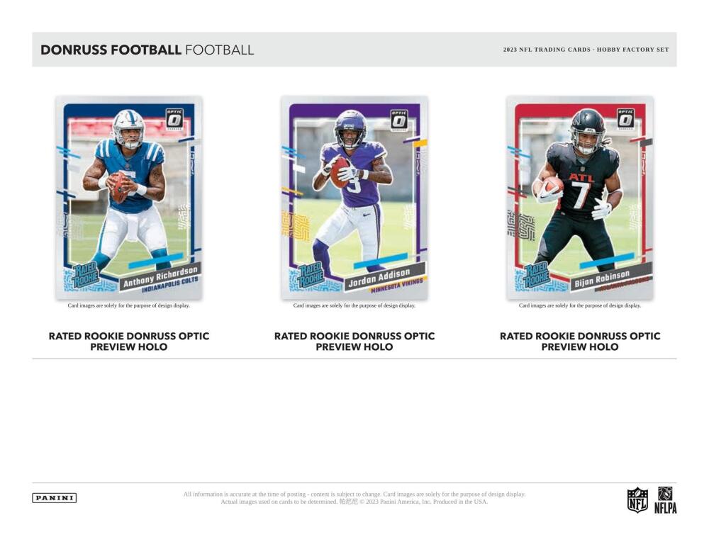 2023 Panini Donruss Factory Set Football Hobby (Box) Image 3