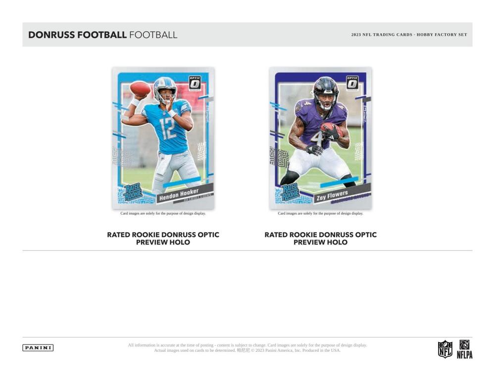 2023 Panini Donruss Factory Set Football Hobby (Box) Image 4