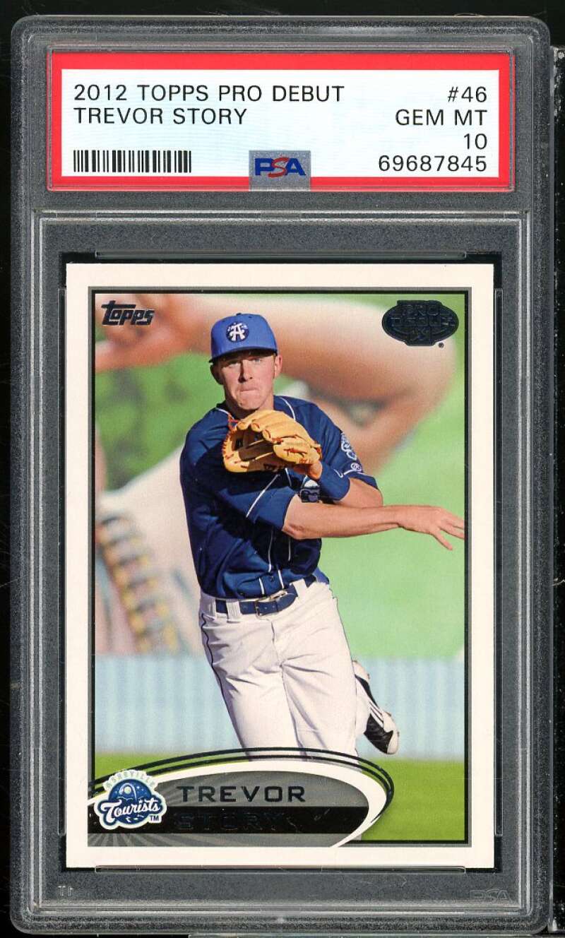 Trevor Story Rookie Card 2012 Topps Pro Debut #46 PSA 10 Image 1