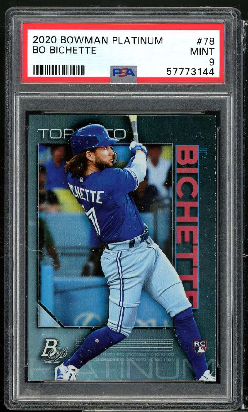 Bo Bichette Rookie Card 2020 Bowman Platinum #78 PSA 9 Image 1