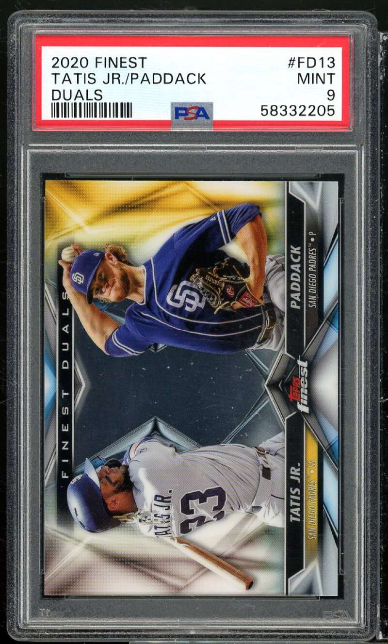 Paddack/Fernando Tatis Jr. Rookie Card 2020 Finest Duals #FD13 PSA 9 Image 1