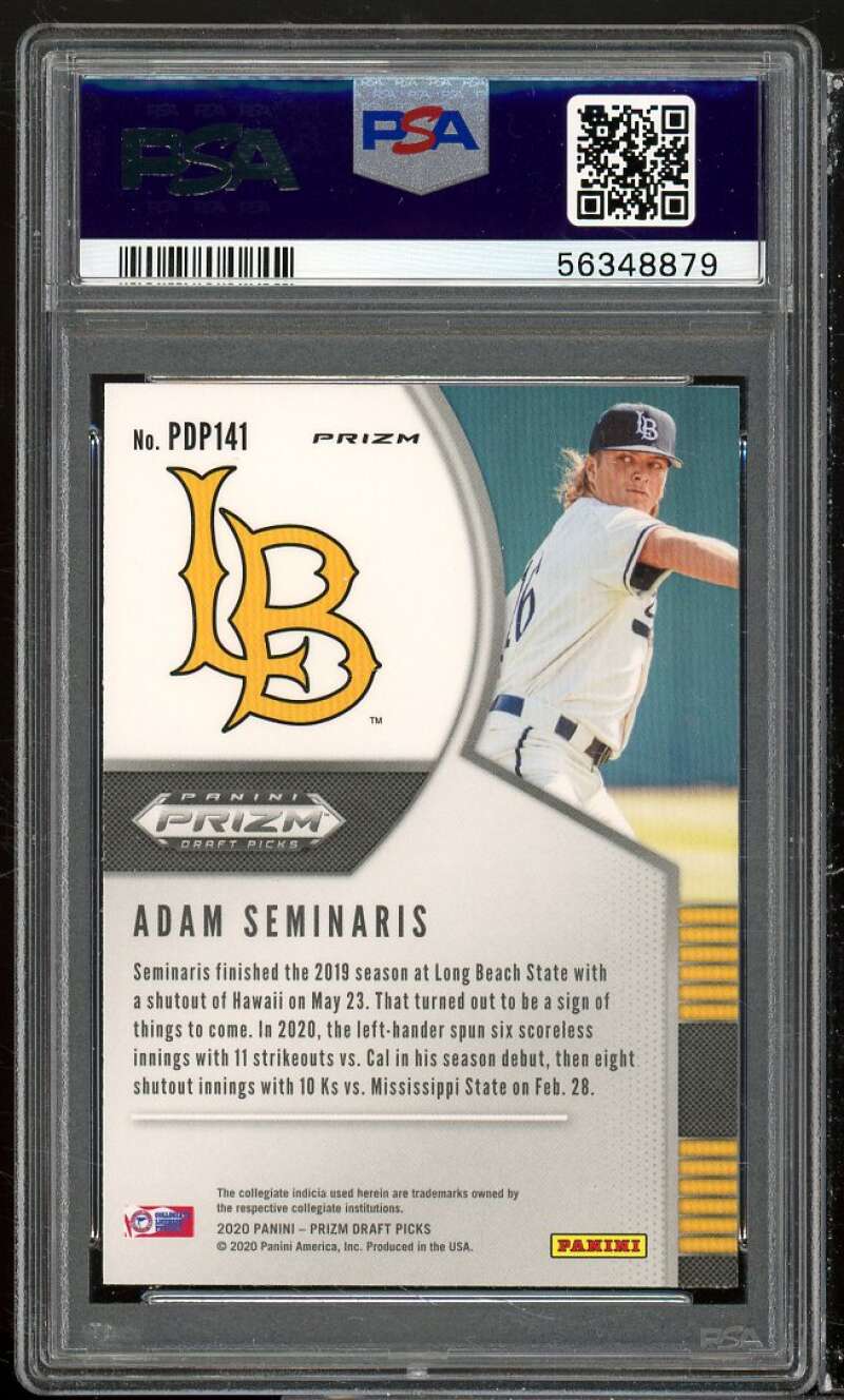 Adam Seminaris Rookie Card 2020 Panini Prizm DP Silver Prizm #PDP141 PSA 10 Image 2