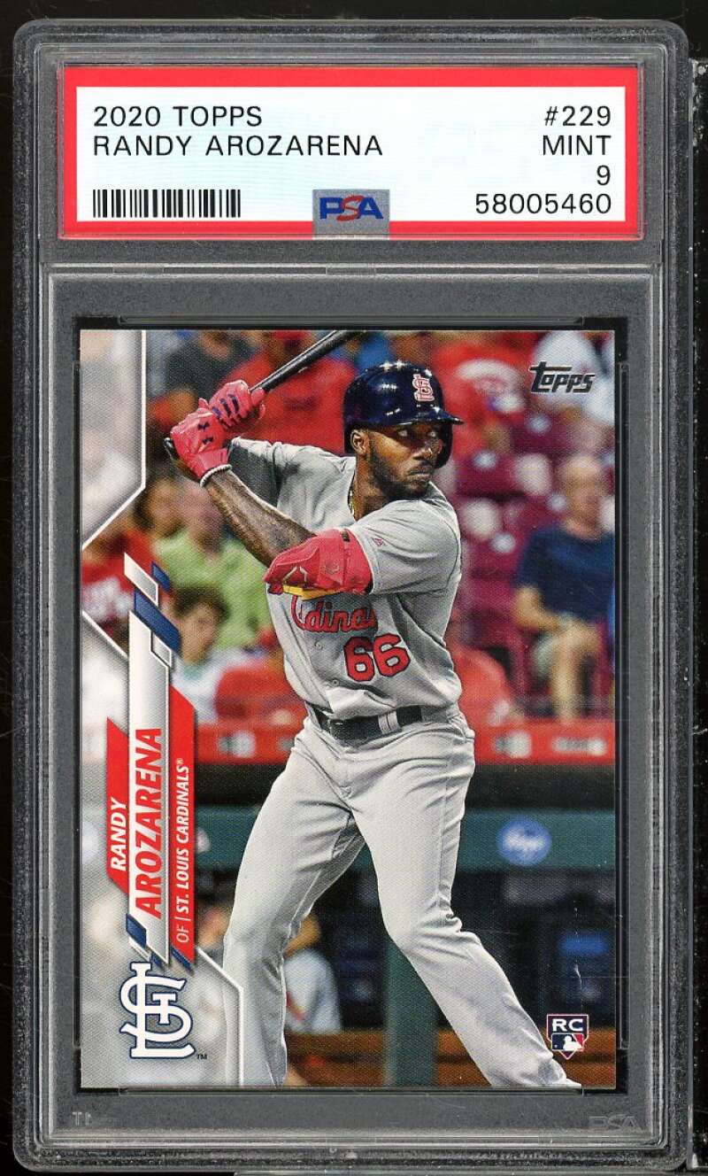 Randy Arozarena Rookie Card 2020 Topps #229 PSA 9 Image 1