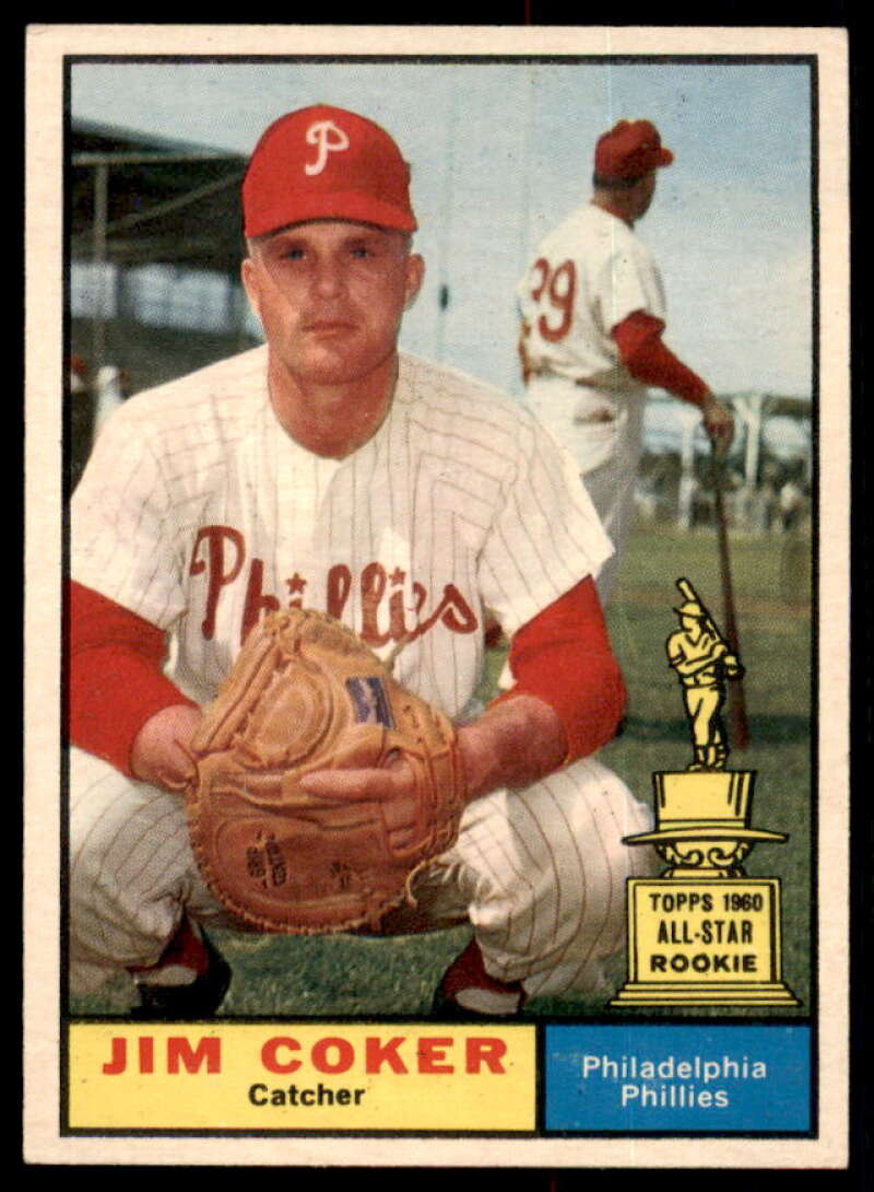 Jim Coker Card 1961 Topps #144  Image 1
