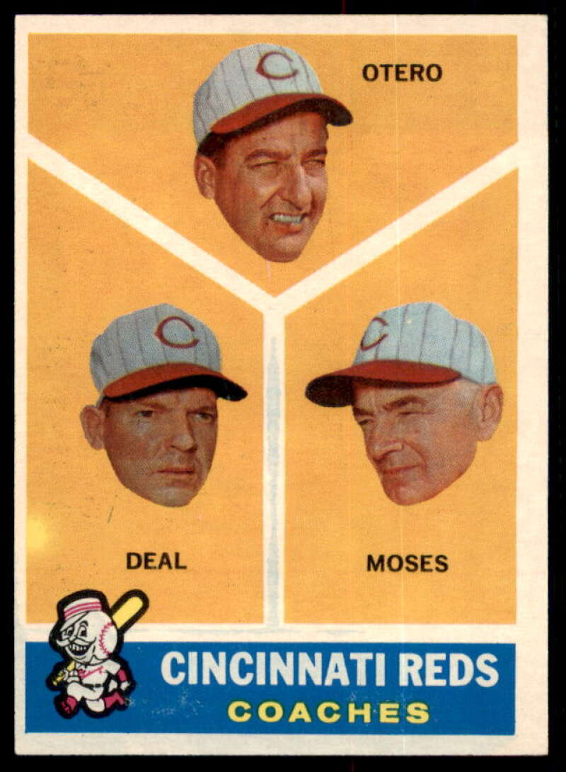 Reds Coaches/Reggie Otero/Cot Deal/Wally Moses Card 1960 Topps #459  Image 1