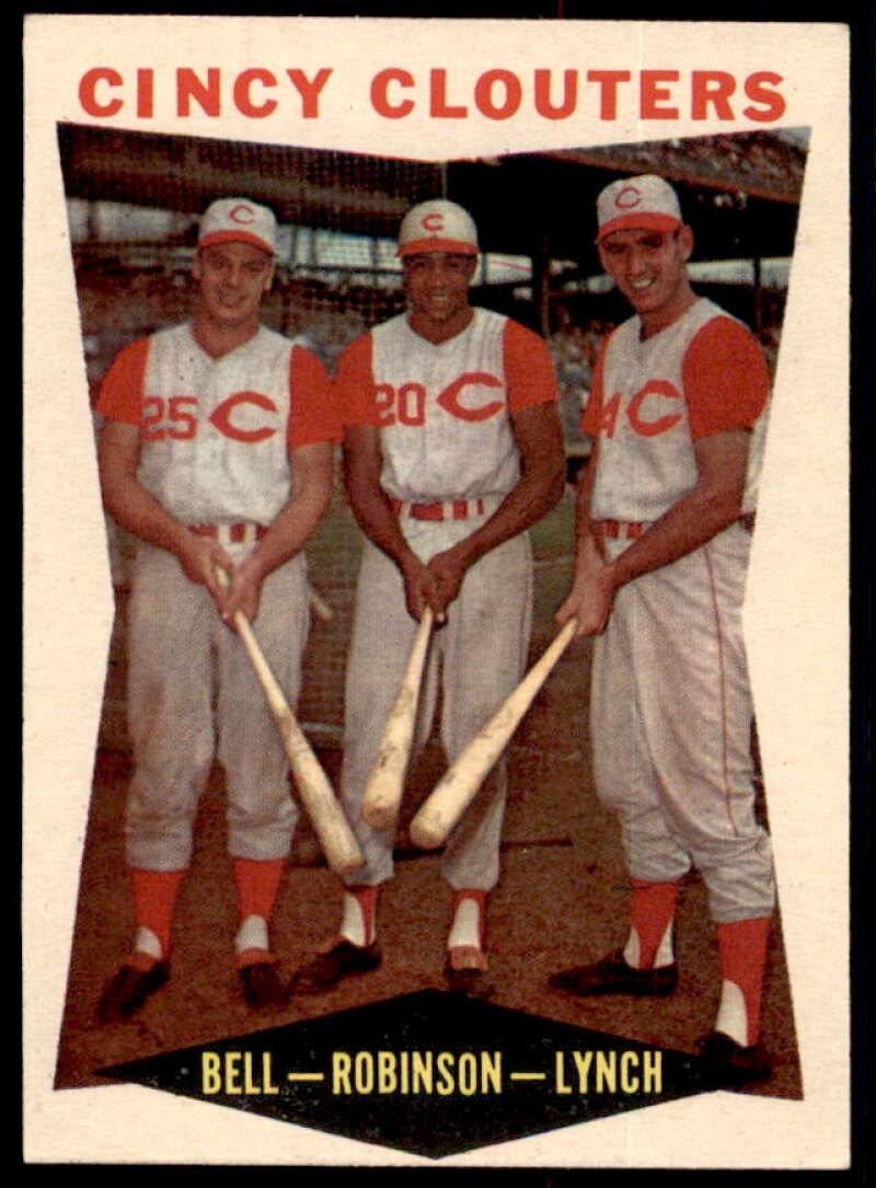 Cincy Clouters/Gus Bell/Frank Robinson/Jerry Lynch Card 1960 Topps #352  Image 1