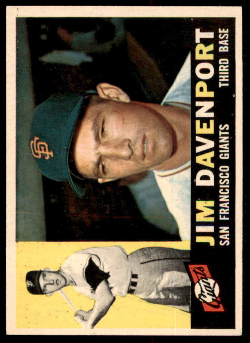 Jim Davenport Card 1960 Topps #154  Image 1