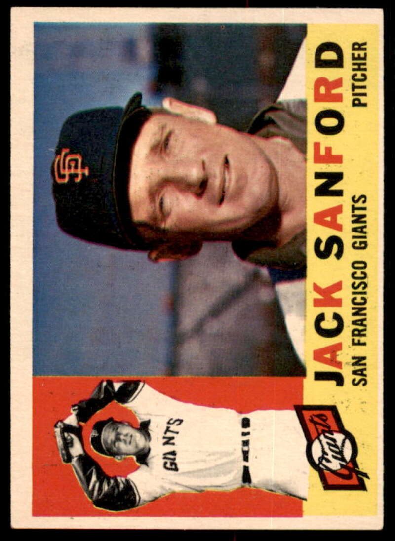 Jack Sanford Card 1960 Topps #165  Image 1