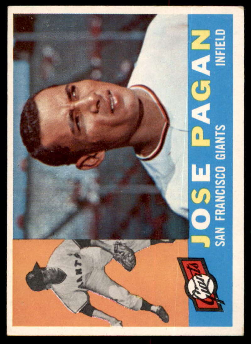 Jose Pagan RC Card 1960 Topps #67  Image 1