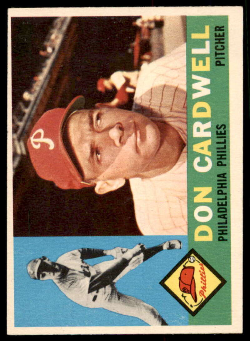 Don Cardwell Card 1960 Topps #384  Image 1