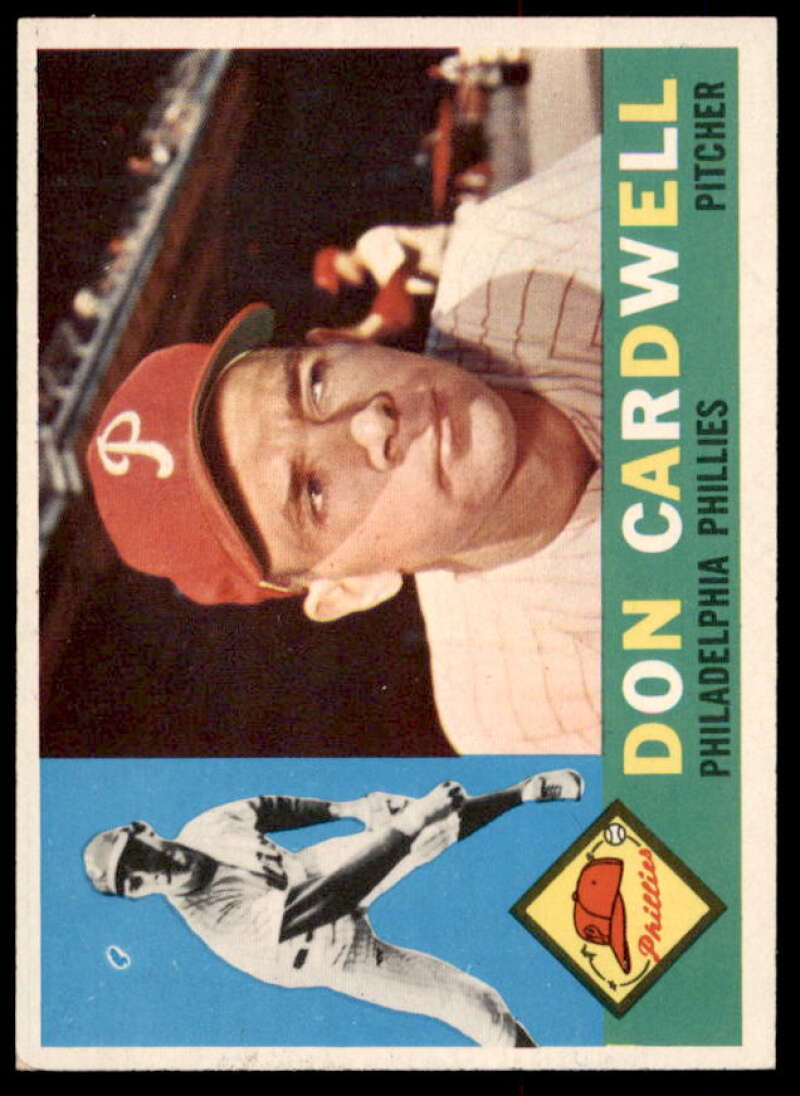 Don Cardwell Card 1960 Topps #384  Image 1