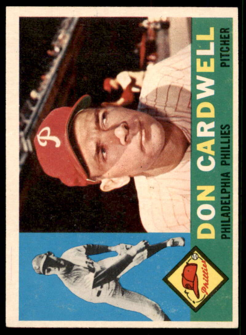 Don Cardwell Card 1960 Topps #384  Image 1