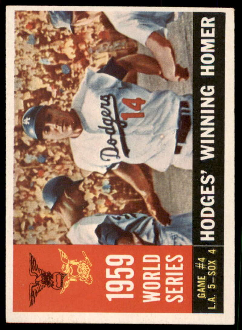 World Series Game 4/Gil Hodges/Winning Homer Card 1960 Topps #388  Image 1