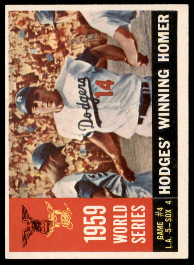 World Series Game 4/Gil Hodges/Winning Homer Card 1960 Topps #388  Image 1