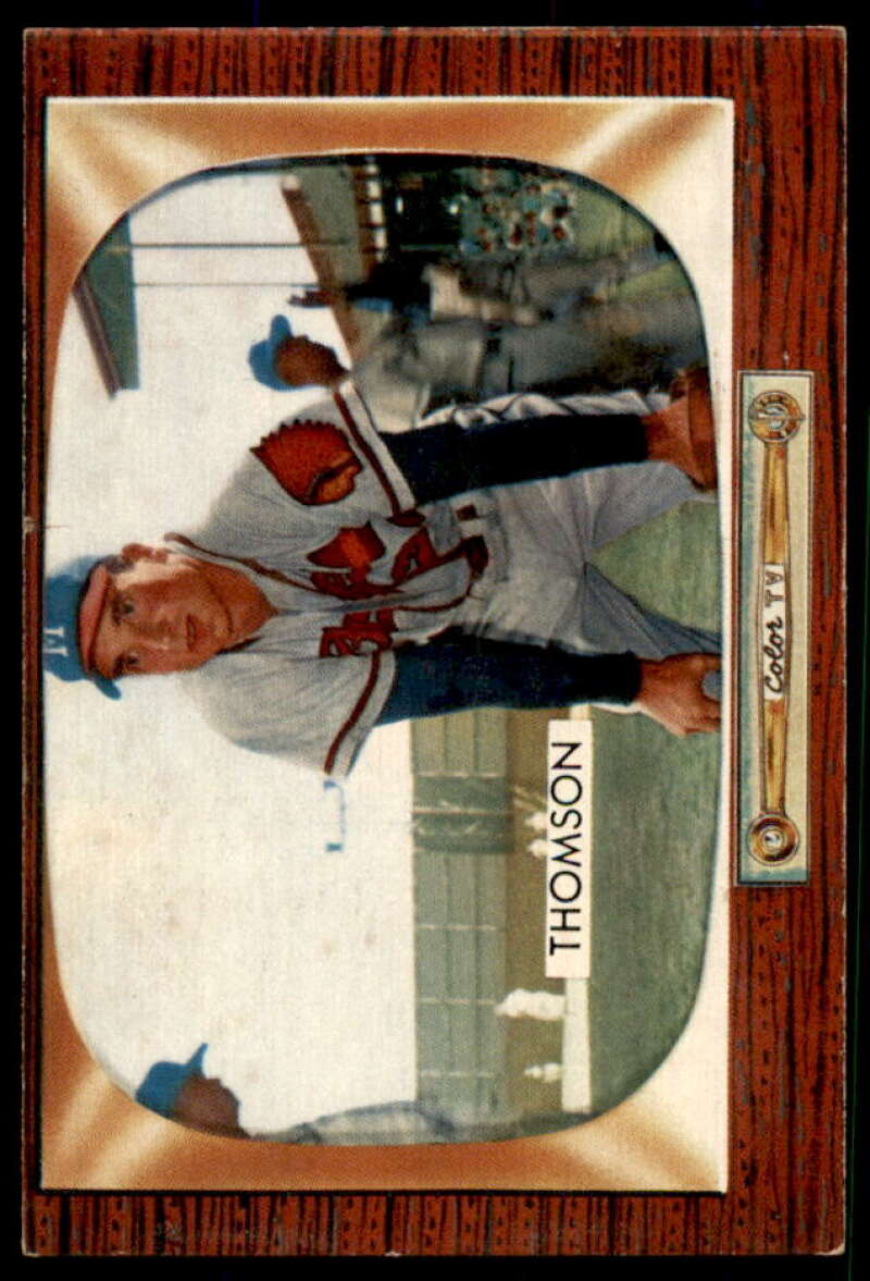 Bobby Thomson Card 1955 Bowman #102  Image 1