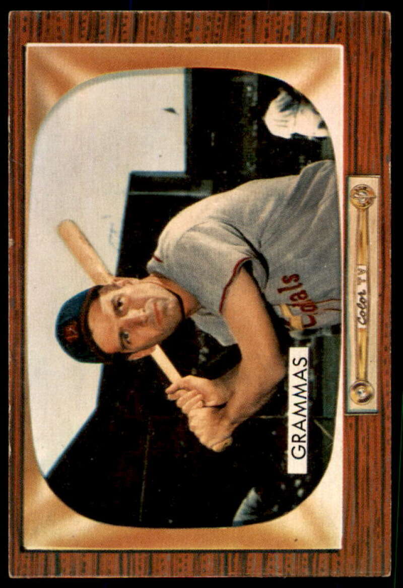 Alex Grammas Card 1955 Bowman #186  Image 1