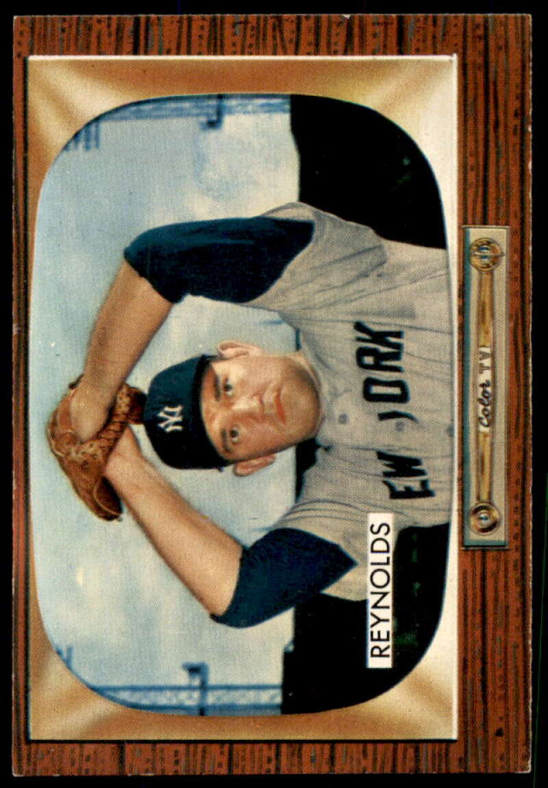 Allie Reynolds Card 1955 Bowman #201  Image 1