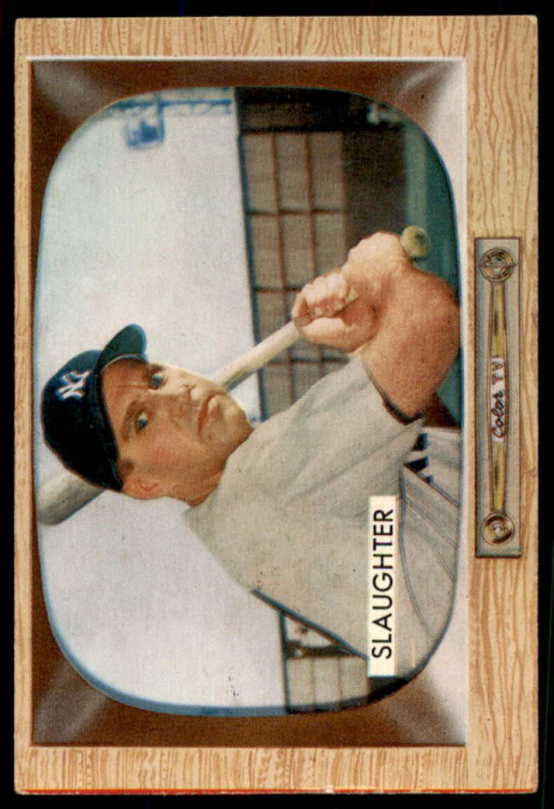 Enos Slaughter Card 1955 Bowman #60  Image 1
