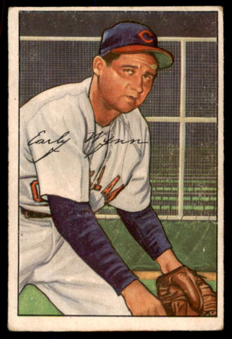 Early Wynn Card 1952 Bowman #142  Image 1
