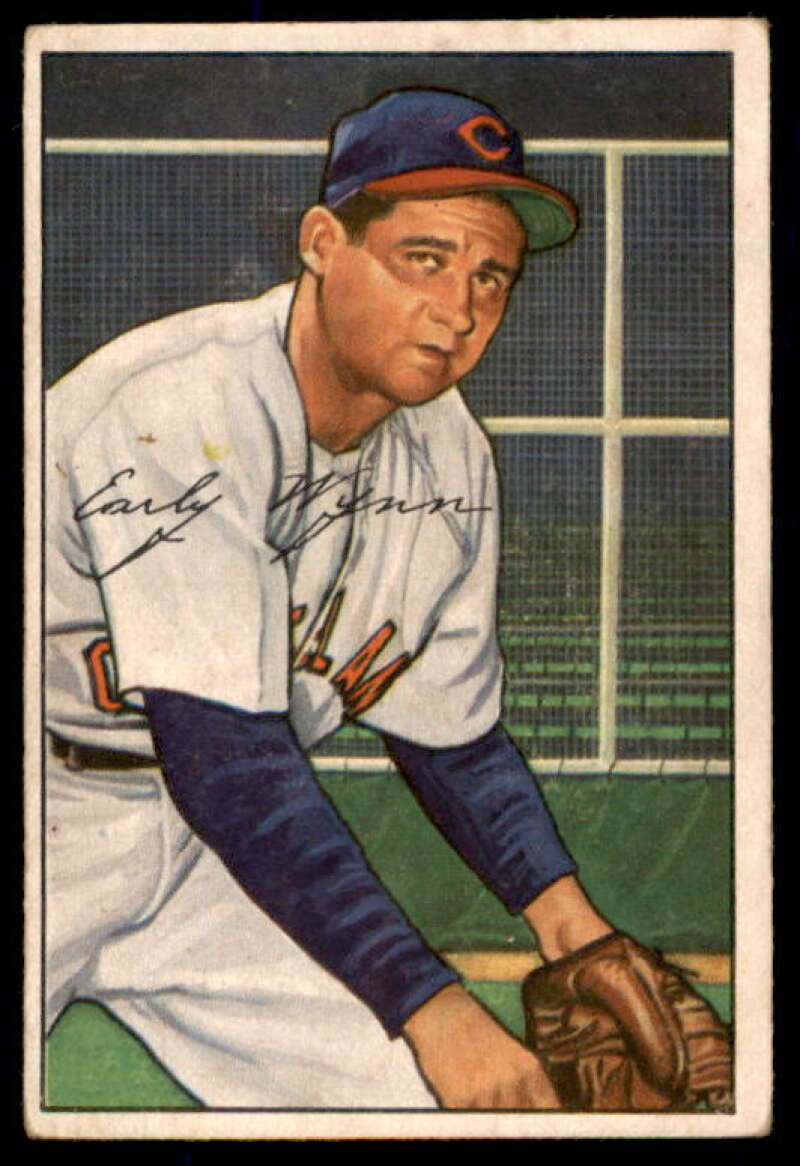 Early Wynn Card 1952 Bowman #142  Image 1