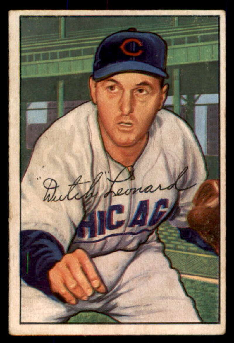 Dutch Leonard Card 1952 Bowman #159  Image 1
