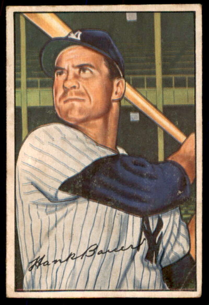 Hank Bauer Card 1952 Bowman #65  Image 1