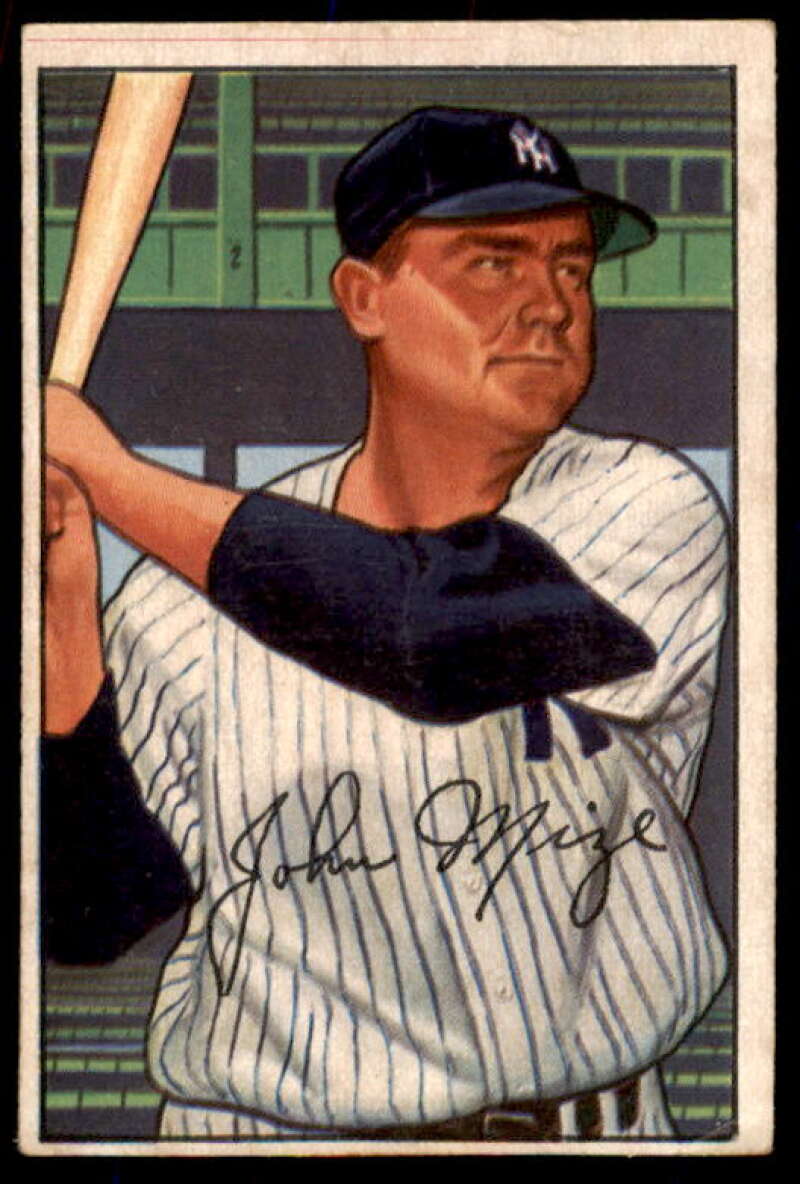 Johnny Mize Card 1952 Bowman #145  Image 1